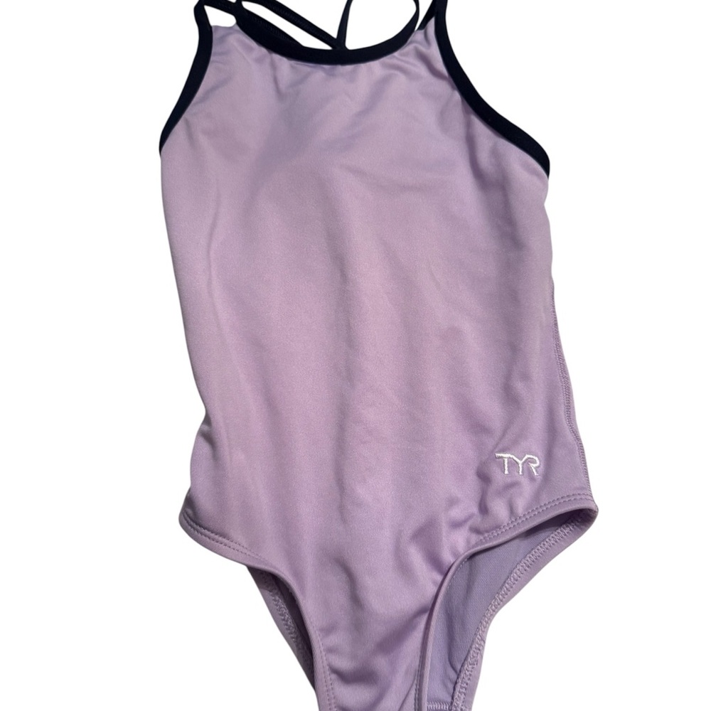 TYR Lavender one piece with Black Accents